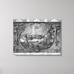 Lienzo Panel exterior con sujeto chino, c.1730