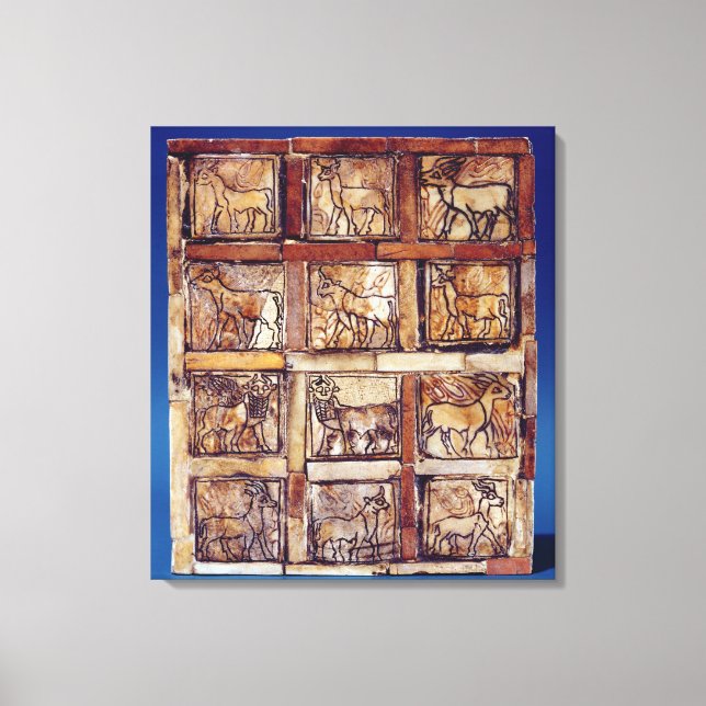 Lienzo Paneles de juegos, animales de campo y bosques (Anverso)