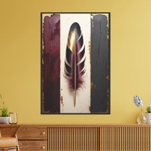 Lienzo Paneles de Pluma Regales Lujo Contemporáneo