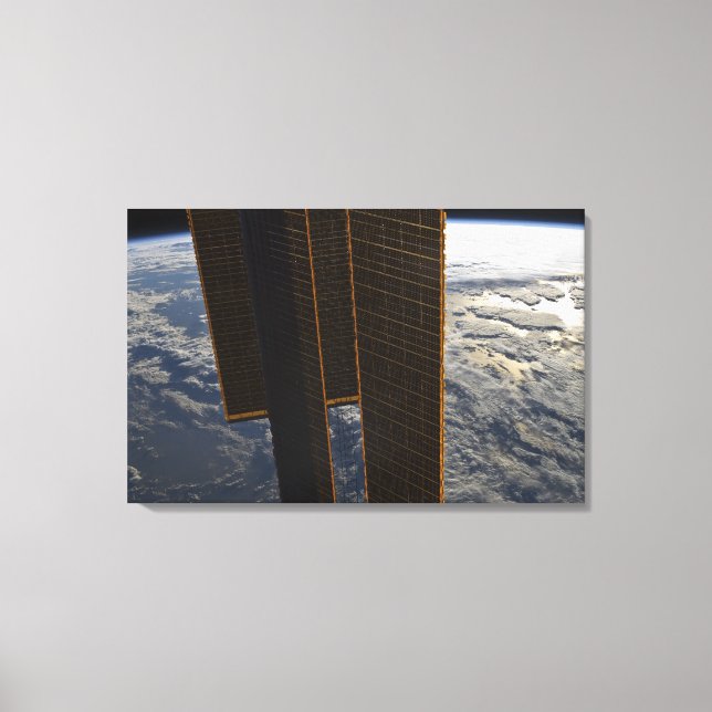 Lienzo Paneles solares de la Estación Espacial Internacio (Anverso)