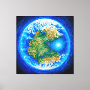 Lienzo Pangaea y el Poster oceánico Tethys