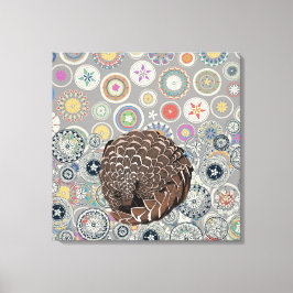 Lienzo pangolin mandala