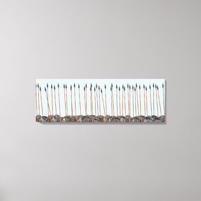 Lienzo Panoply - Campo de lanzas hoplitas griegas (Anverso)