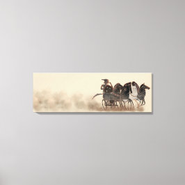 Lienzo Panoply - Carro y caballos de la Antigua Grecia