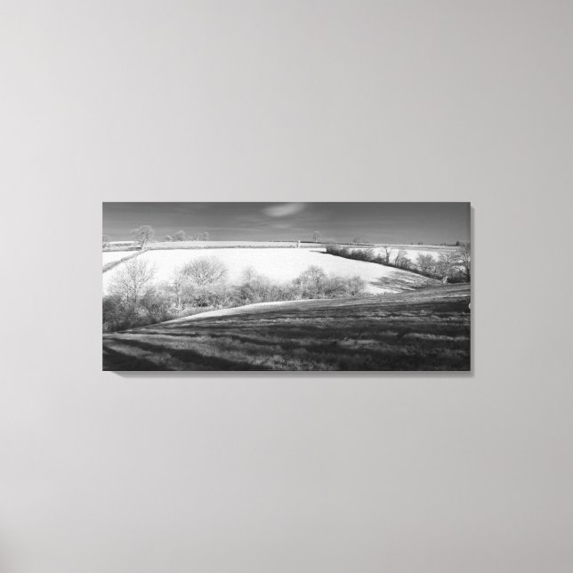 Lienzo Panorama de invierno (Anverso)