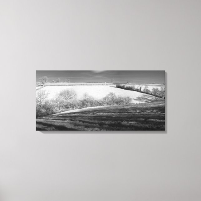 Lienzo Panorama de invierno (Anverso)