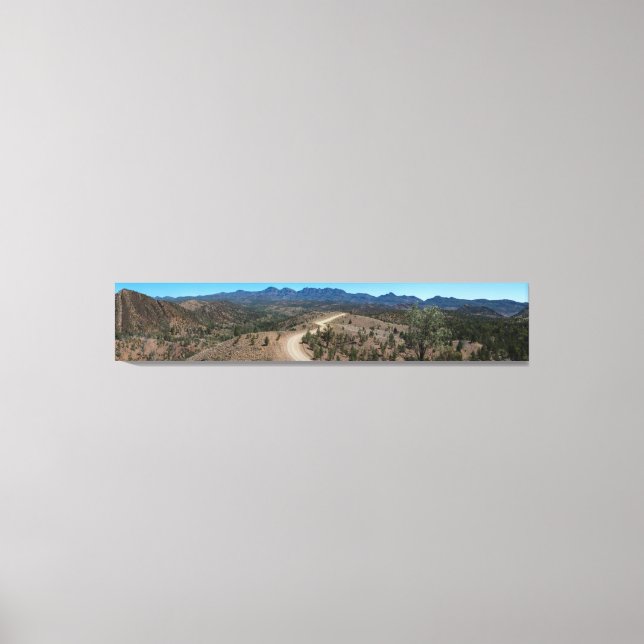 Lienzo Panorama de paisajes de barrancos de Australia (Anverso)