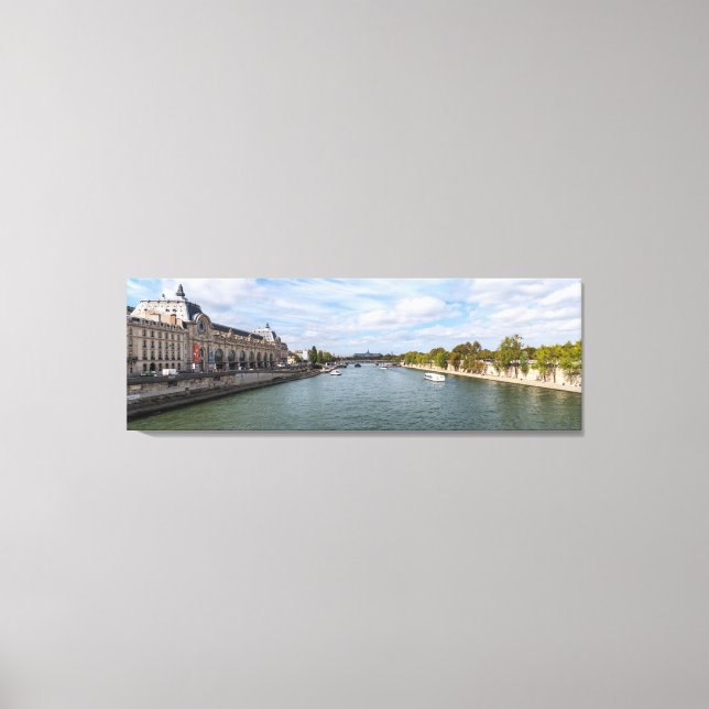 Lienzo Panorámica del Museo d'Orsay desde Pont Royal - Pa (Anverso)