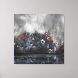 Lienzo "Pansies In The Mist" 40" x 40"
