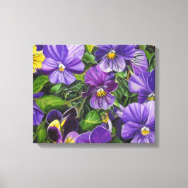Lienzo "Pansies morados" por Jenny Koch