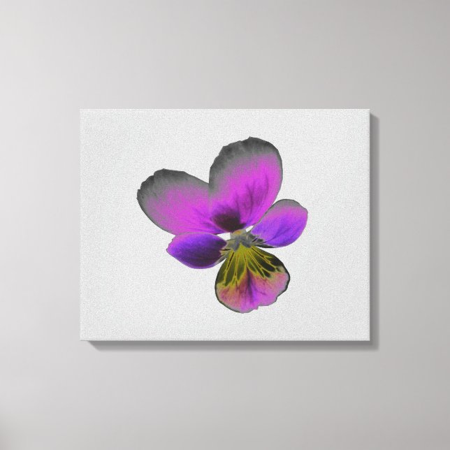 Lienzo Pansy Wild Dark Purple Canvas Print (Anverso)