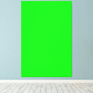 Lienzo Pantalla verde neón moderna color sólido brillante