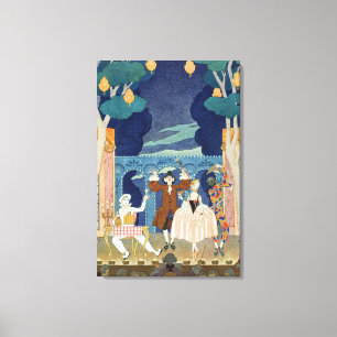 Lienzo Pantomime la etapa, ilustracion para los 'Fetes