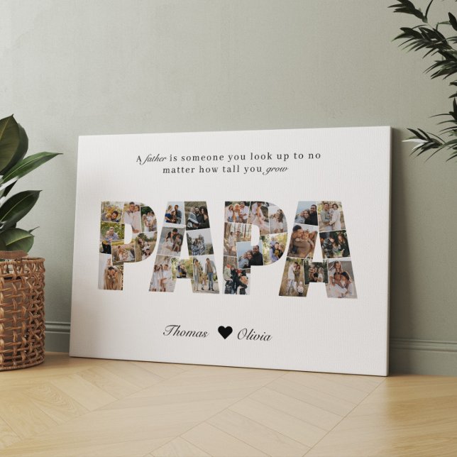 Lienzo Papá 28 Collage de fotos Keepsake para papá o abue (Subido por el creador)