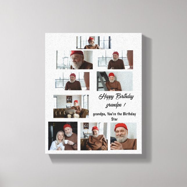 Lienzo Papá, eres la leyenda del cumpleaños (Anverso)