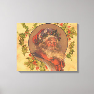 Lienzo Papá Noel Antiguo Victoriano Leyendecker