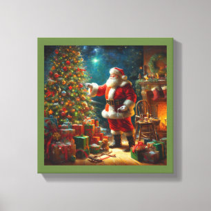 Lienzo Papá Noel de Navidad 1