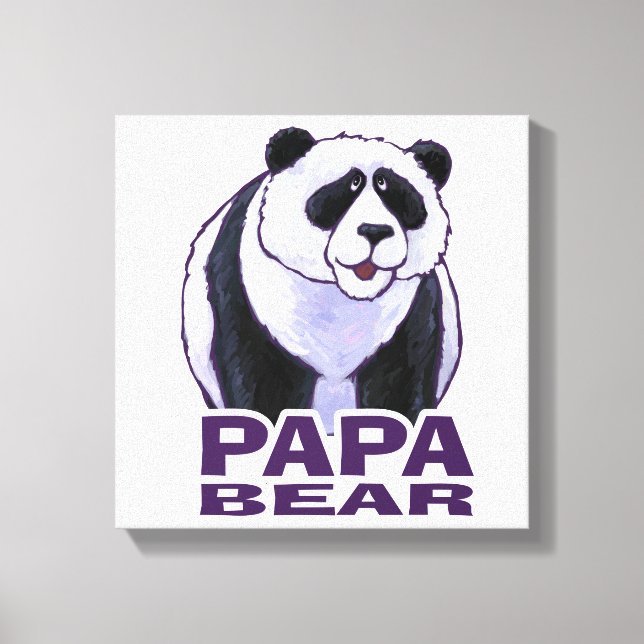 Lienzo Papa Panda Bear (Anverso)
