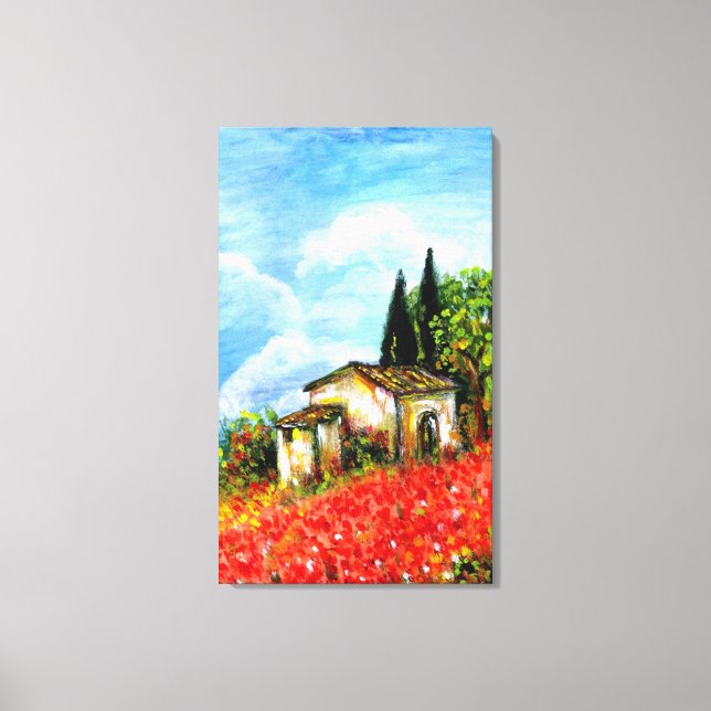 LIENZO PAPAS EN LA TOSCANA (Anverso)