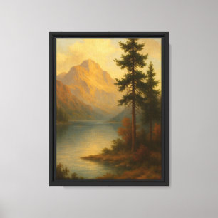 Lienzo Papel de pintura en el paisaje de los lagos de la