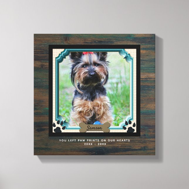 Lienzo Papel de tela de tela en homenaje a perros en nues (Anverso)