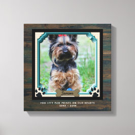 Lienzo Papel de tela de tela en homenaje a perros en nues