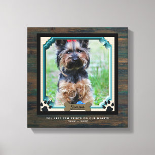 Lienzo Papel de tela de tela en homenaje a perros en nues
