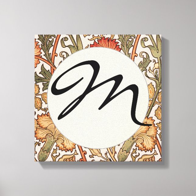 Lienzo Papel pintado con patrón de flores de rosa de Will (Anverso)