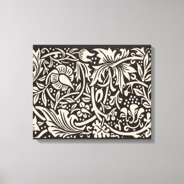 Lienzo Papel pintado floral de narciso William Morris (Anverso)