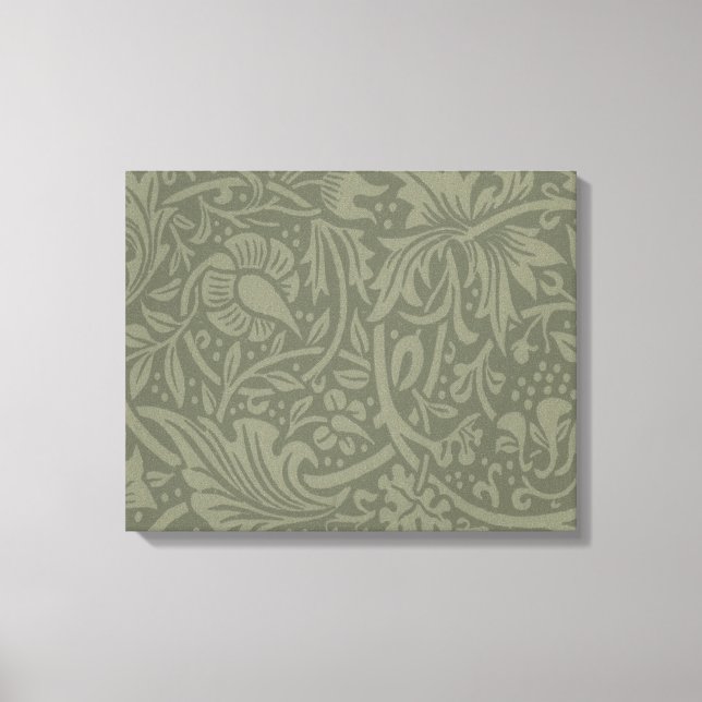 Lienzo Papel pintado floral de narciso William Morris (Anverso)
