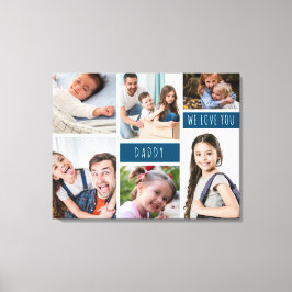 Lienzo Papi te queremos Collage de fotos