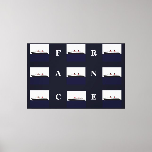 Lienzo Paquebot France (Anverso)