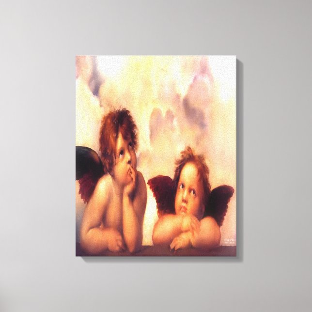 Lienzo Par Putti de ángeles (Anverso)