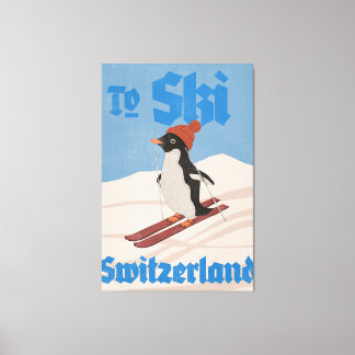 Lienzo Para Esquiar en Suiza