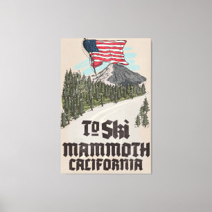 Lienzo Para Esquiar Mammoth California