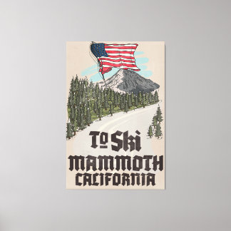Lienzo Para Esquiar Mammoth California