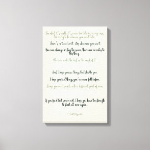 Lienzo Para lo que vale por F Scott Fitzgerald