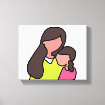 Lienzo para mamá y hija
