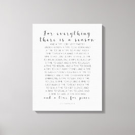 Lienzo Para Todo Lo Que Hay, Ecclesiastos 3:1-8