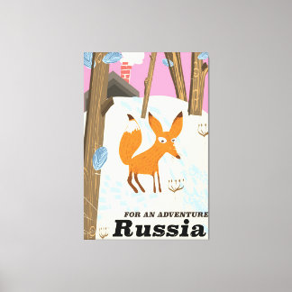 Lienzo Para una aventura cartel de viaje a Rusia