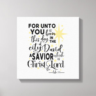 Lienzo Para Unto usted nace este día Navidades oro negro