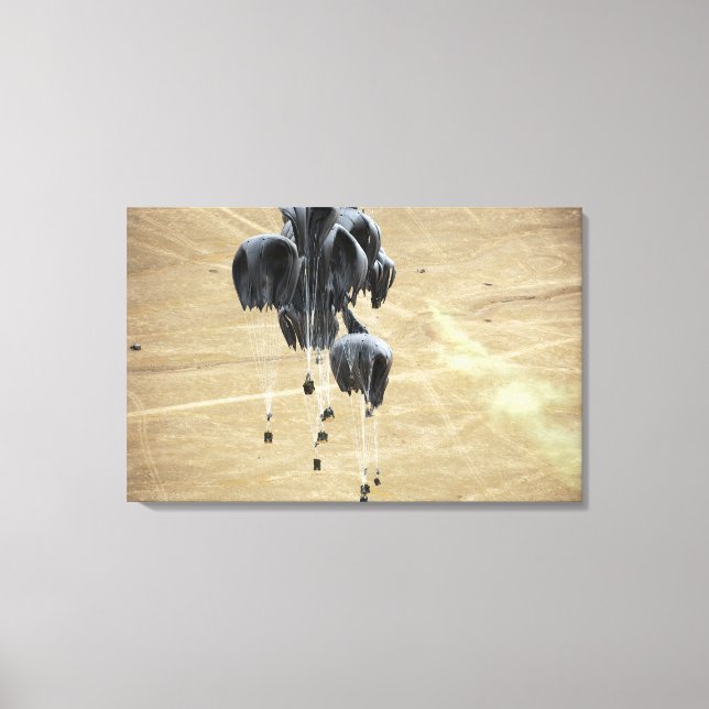 Lienzo Paracaídas de paquetes de sistemas de entrega de c (Anverso)