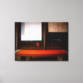 Lienzo Parada de Autobús Solitario