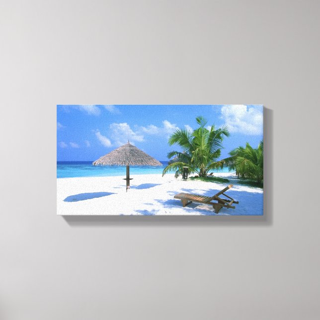 Lienzo Paradise beach canvas (Anverso)