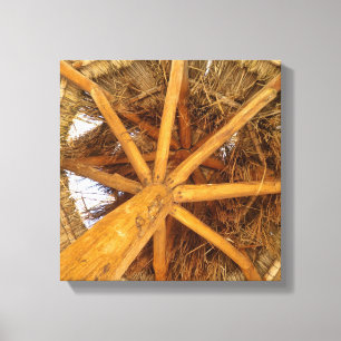 Lienzo Paraguas de paja