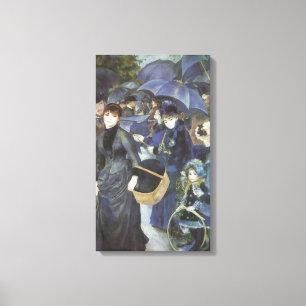 Lienzo Paraguas de Pierre Renoir, impresionismo vintage