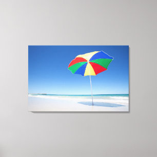 Lienzo Paraguas en la playa el   Australia