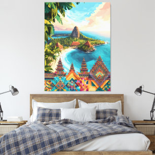 Lienzo Paraíso de Bali