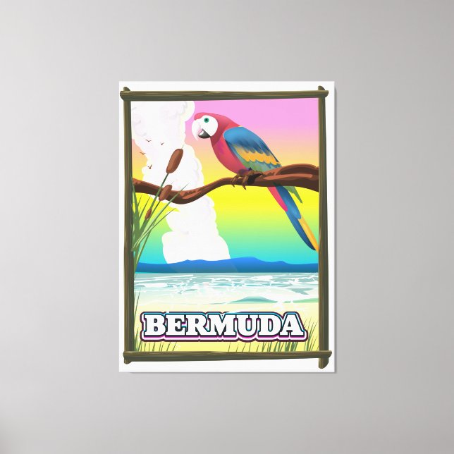 Lienzo Paraíso de Bermudas. (Anverso)