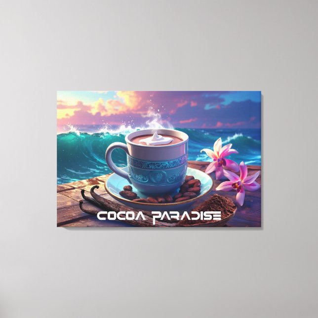 LIENZO PARAÍSO DE COCOA (Anverso)